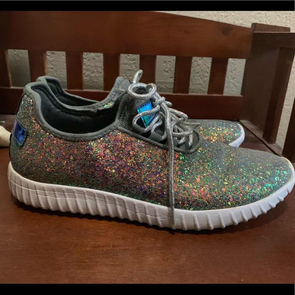 Southern Fried Chic Boutique Glitter Sneakers